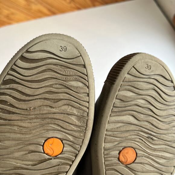 SOFTINOS Fly London Ita Slip on Shoe Loafer Gray Washed Leather - Picture 7 of 7